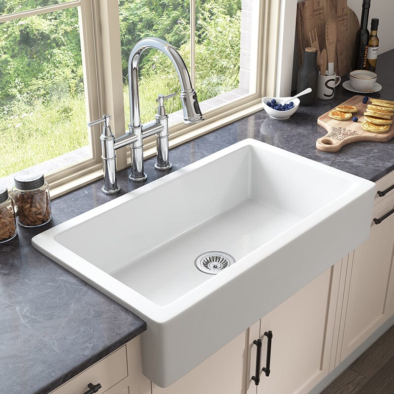 Giving Tree Bridge Kitchen Faucet with Pull-Down Sprayhead in Spot