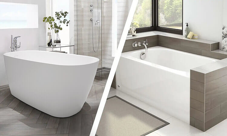 Freestanding vs. Built-in Tub