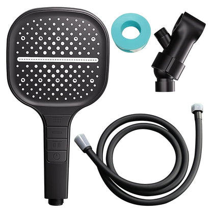 Push-button Hand Shower With 7 Modes, with Multi-angle Adjustable Shower Holder