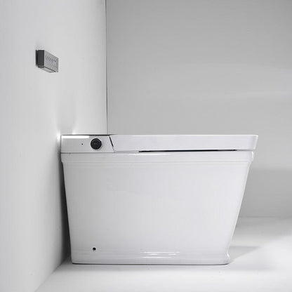 Modern Floor Mounted Square Smart Toilet with Remote Control and Automatic Cover