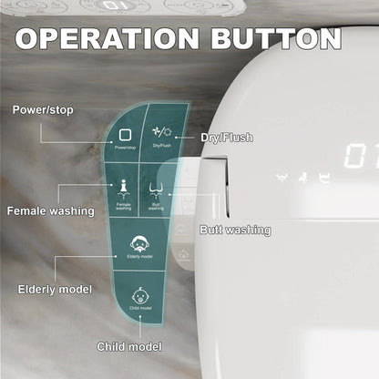 Smart Bidet Toilet with Elderly and Child Modes