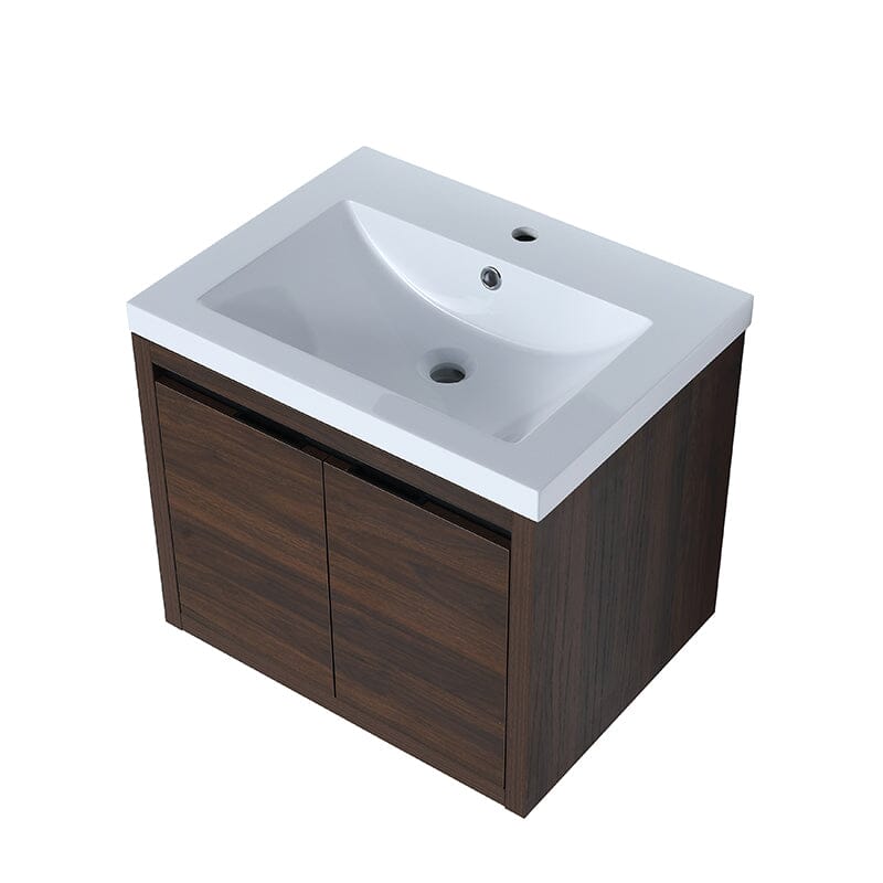 24 Inch Small Bathroom Vanity Cabinet With Sink Float Mounting Design