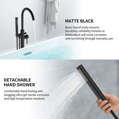 Matte Black Brass Faucet Body