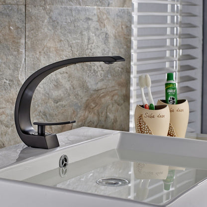 Black brass faucet