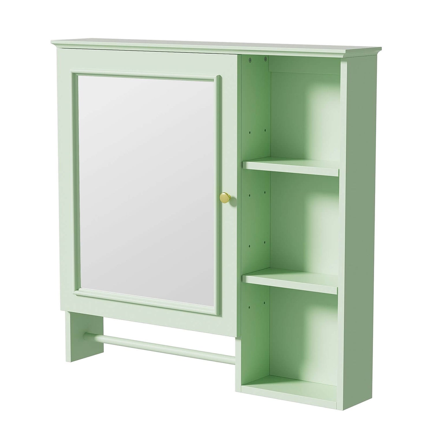 28x28 Green Medicine Cabinet for Bathroom Storage and Organization