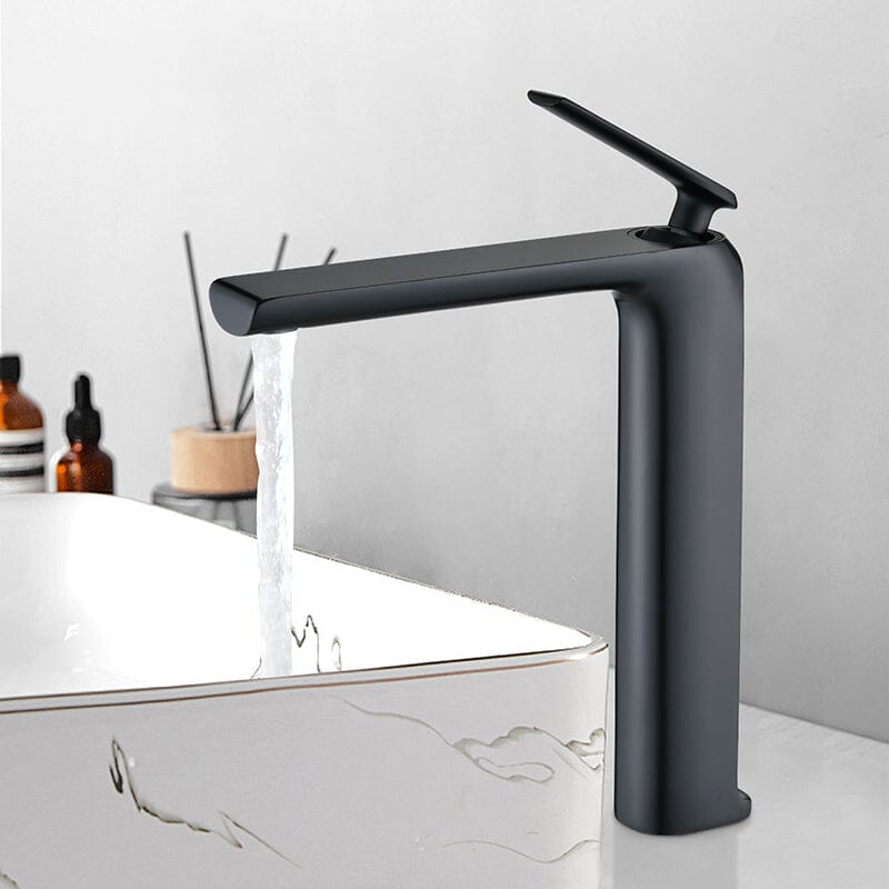 Single Hole Single-Handle Bathroom Faucet in Matte Black