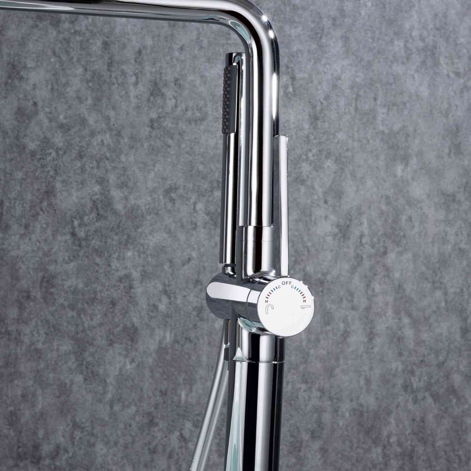 30 inch Chrome Single Handle Separate Column Faucet