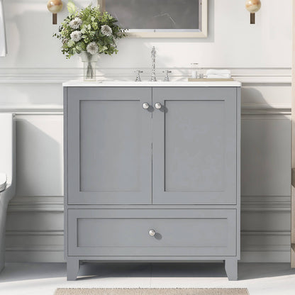 30-inch-Compact-Traditional-Gray-Bathroom-Vanity