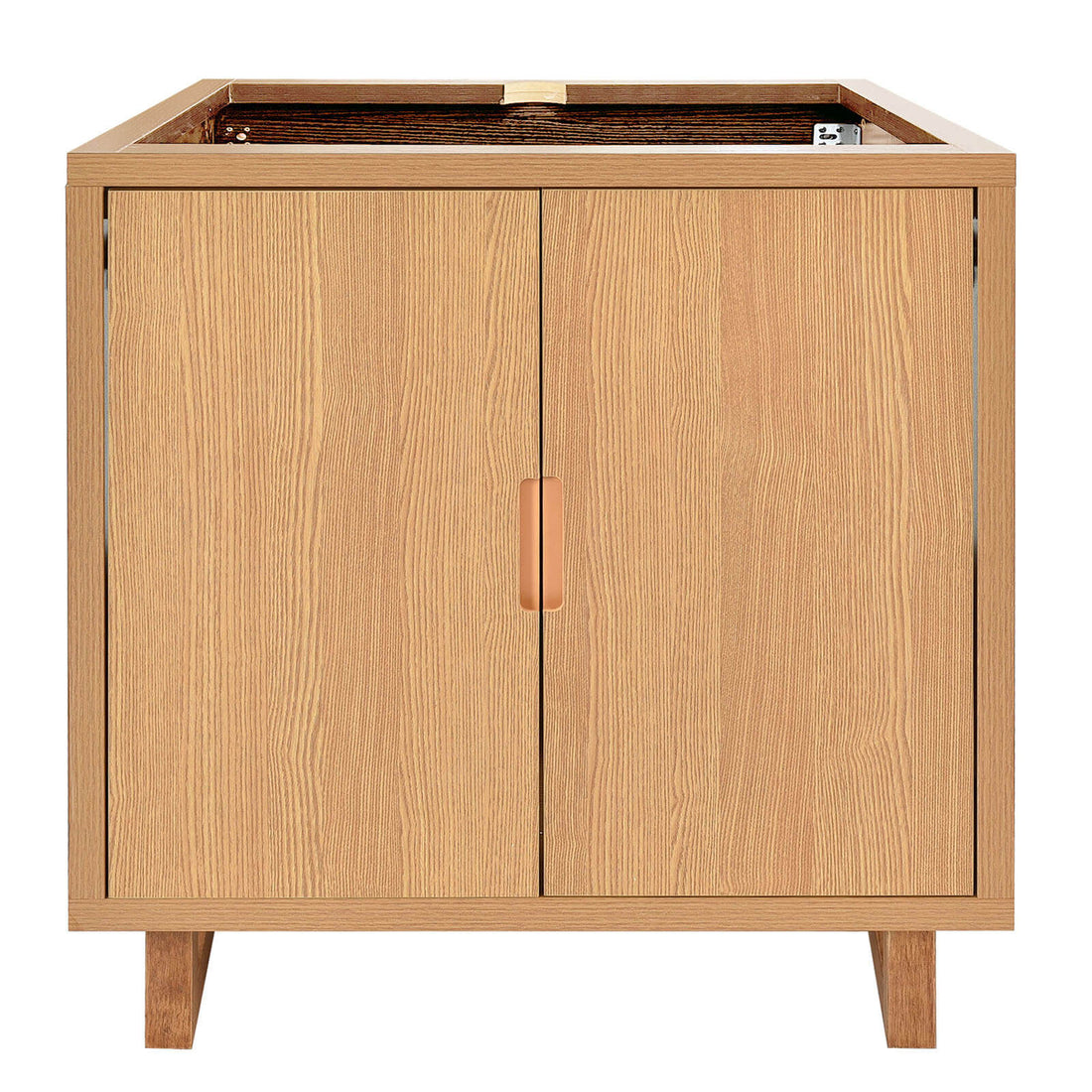 30 inch Minimalist Burlywood Bathroom Vanity _Cabinet Only