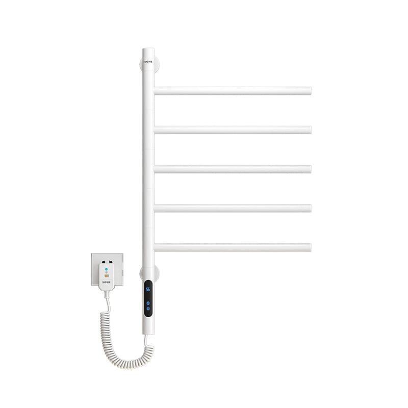 Heated Towel Racks for Bathroom, 180° Rotating Wall Mounted Towel Warmer with Built-in Timer