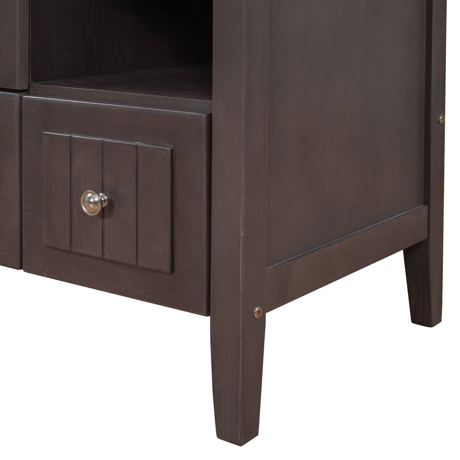 36 Inch Brown Bathroom Vanity Cabinet Only Table Leg Display