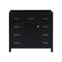 36 inch Black Bathroom Vanity with 6 Drawers Cabinet Only