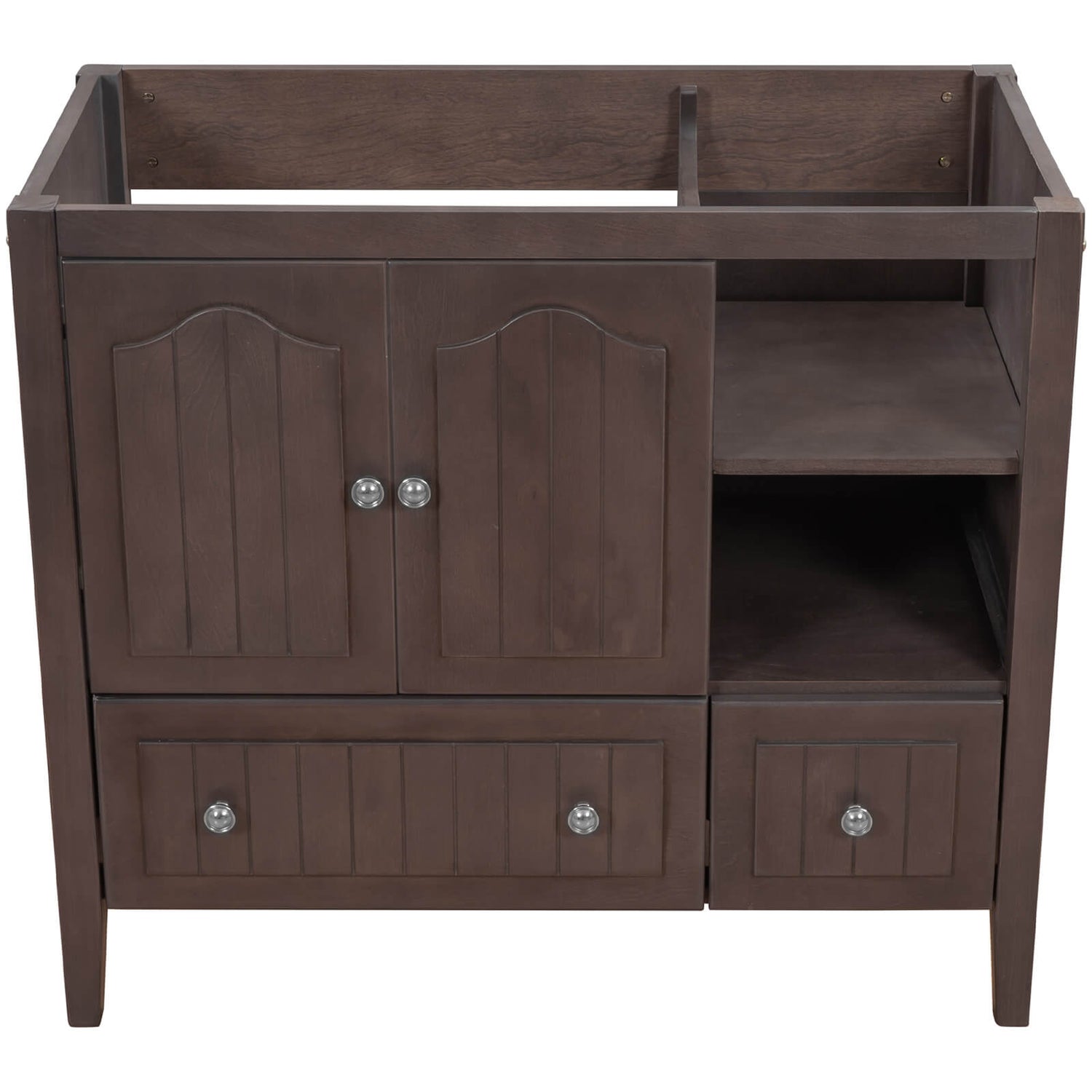 36 inch Brown Bathroom Vanity Cabinet Only