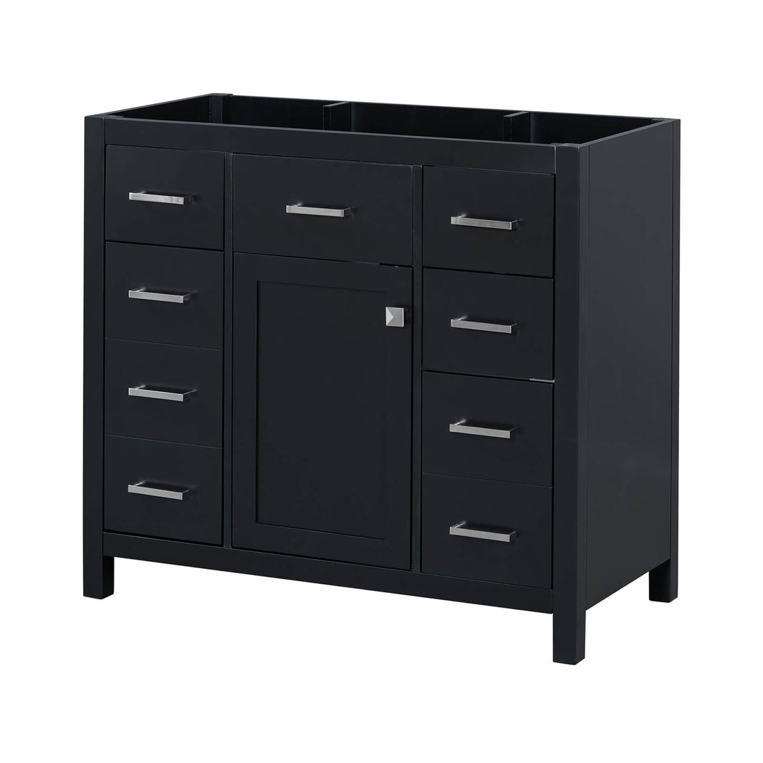 36 inch black bathroom vanity with sleek design and ample storage