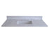 37 inch Carrara marble bathroom vanity top with backsplash