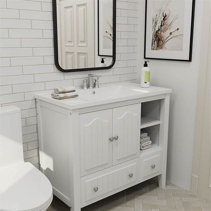 36&quot; Bathroom Vanity with Two Doors and Top