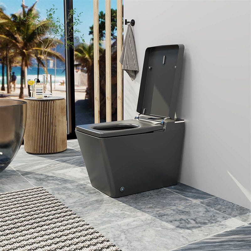 Giving Tree One-Piece Floor Mounted Square Smart Toilet with Remote Control and Automatic Cover