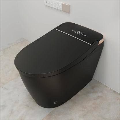 One Piece Smart Toilet with Bidet Built in, LED Night Light, Heated Seat, Warm Water