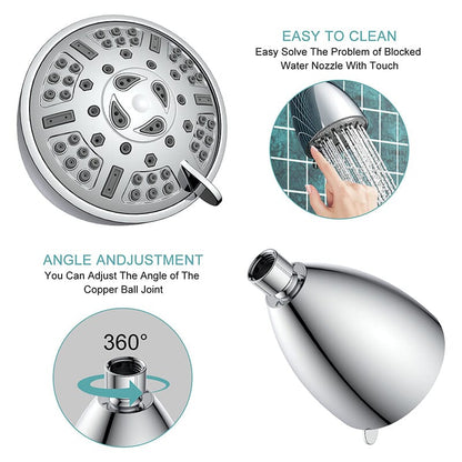 Giving Tree Filtered Shower Head Set with 8 Spray Mode