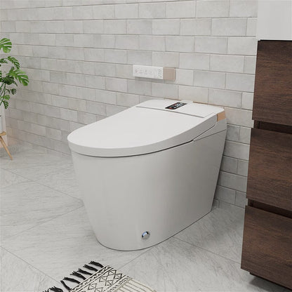 Giving Tree Elongated One-Piece Floor Mounted Smart Toilet with Remote Control and Automatic Cover