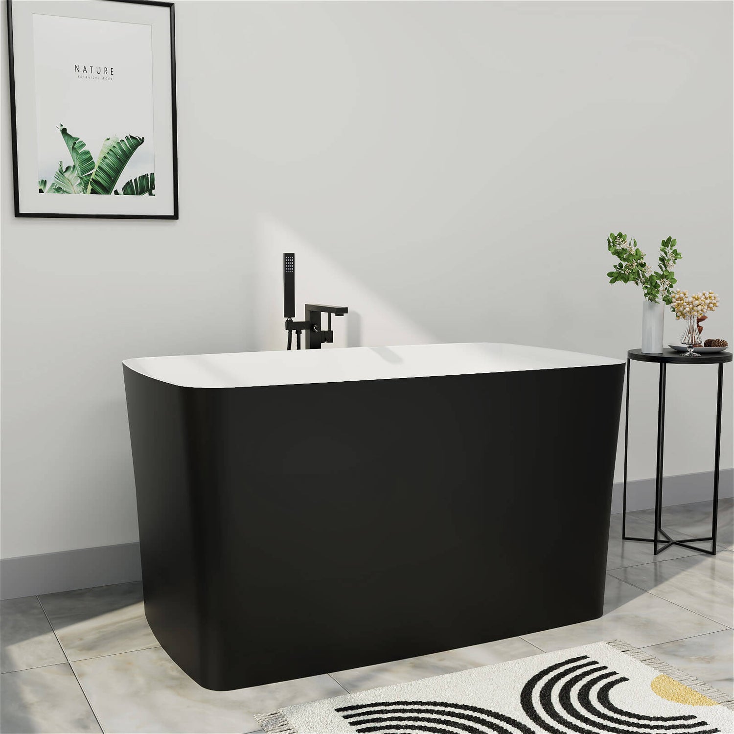 47 inch Acrylic Small Japanese Soaking Bathtub