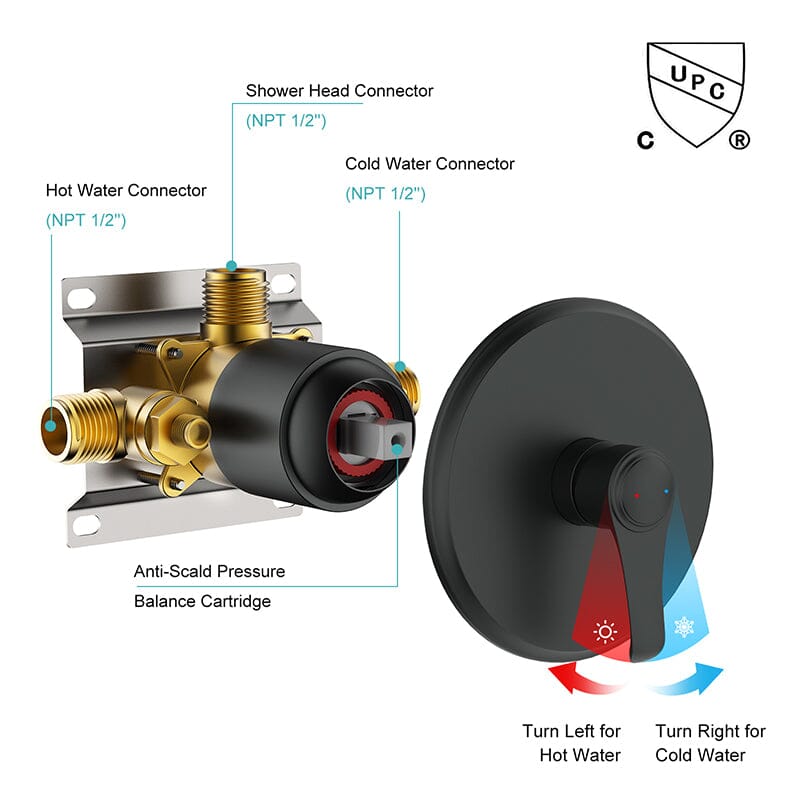 Giving Tree Filtered Shower Head Set with 8 Spray Mode