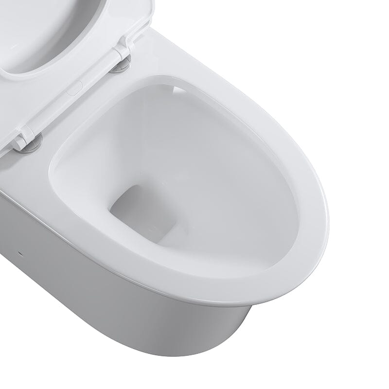 GIVINGTREE Siphonic Jet Dual Flush Elongated One Piece Toilet with Comfortable Seat Height