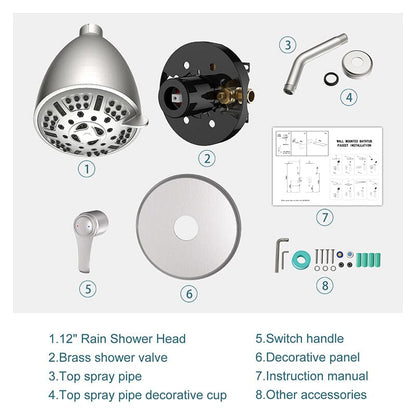 Giving Tree Filtered Shower Head Set with 8 Spray Mode