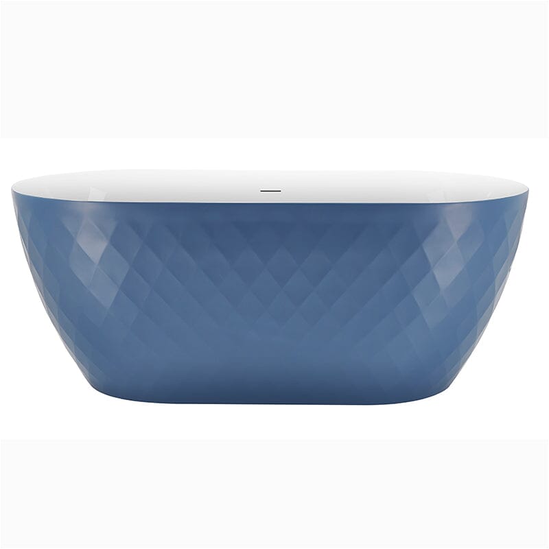 Mokleba 59&quot; Unique Design Oval Acrylic Bathtub Freestanding Soaking Tub