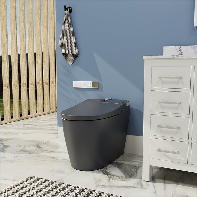 Giving Tree Elongated One-Piece Floor Mounted Smart Toilet with Remote Control and Automatic Cover