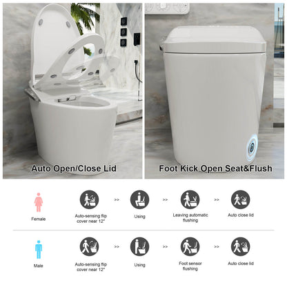 Smart Bidet Toilet with Elderly and Child Modes