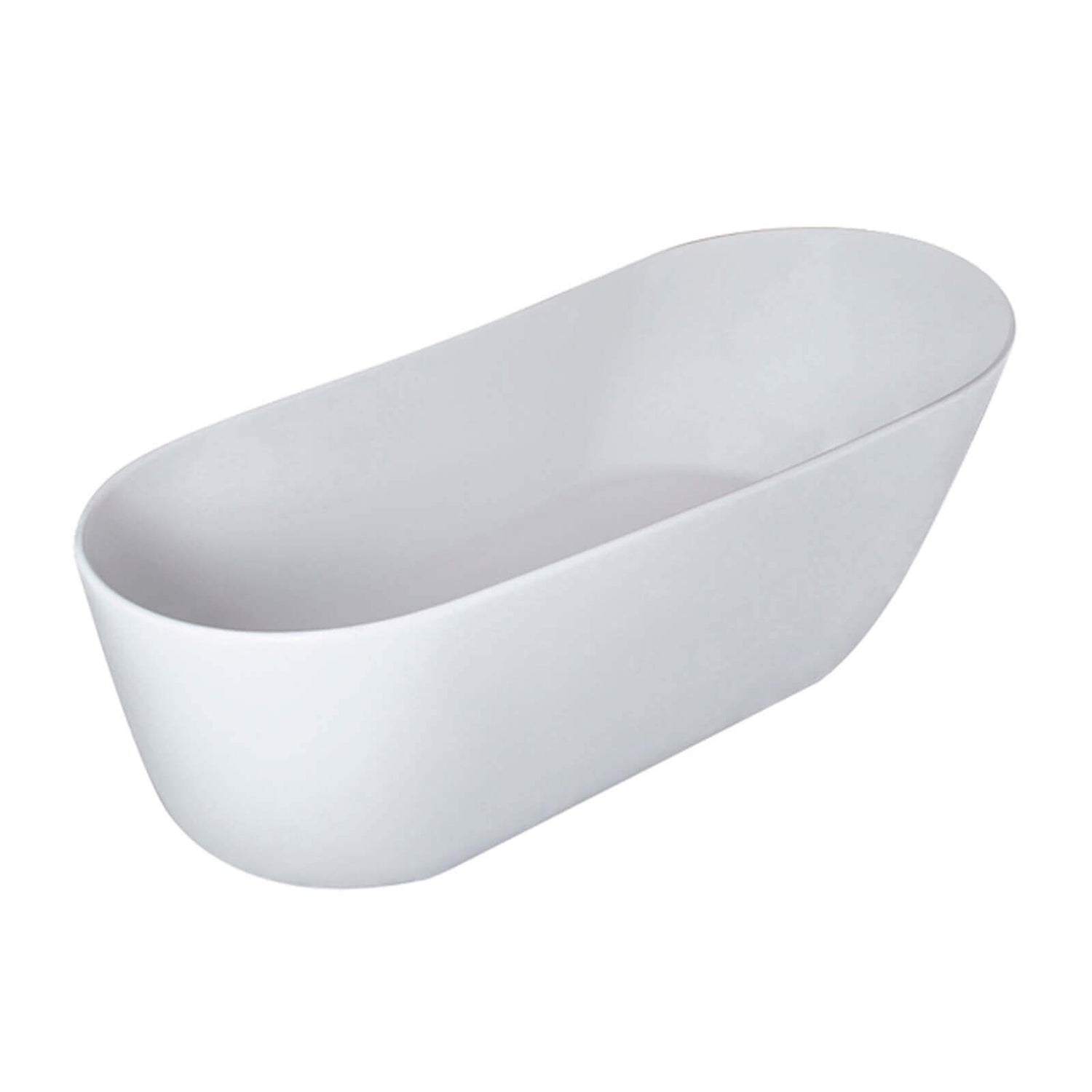 67 inch Matte White Slipper Stand Alone Tub