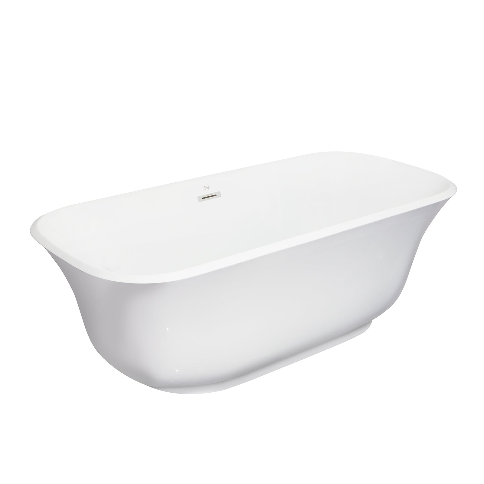 67 inch acrylic rectangular bathtub with pedestal