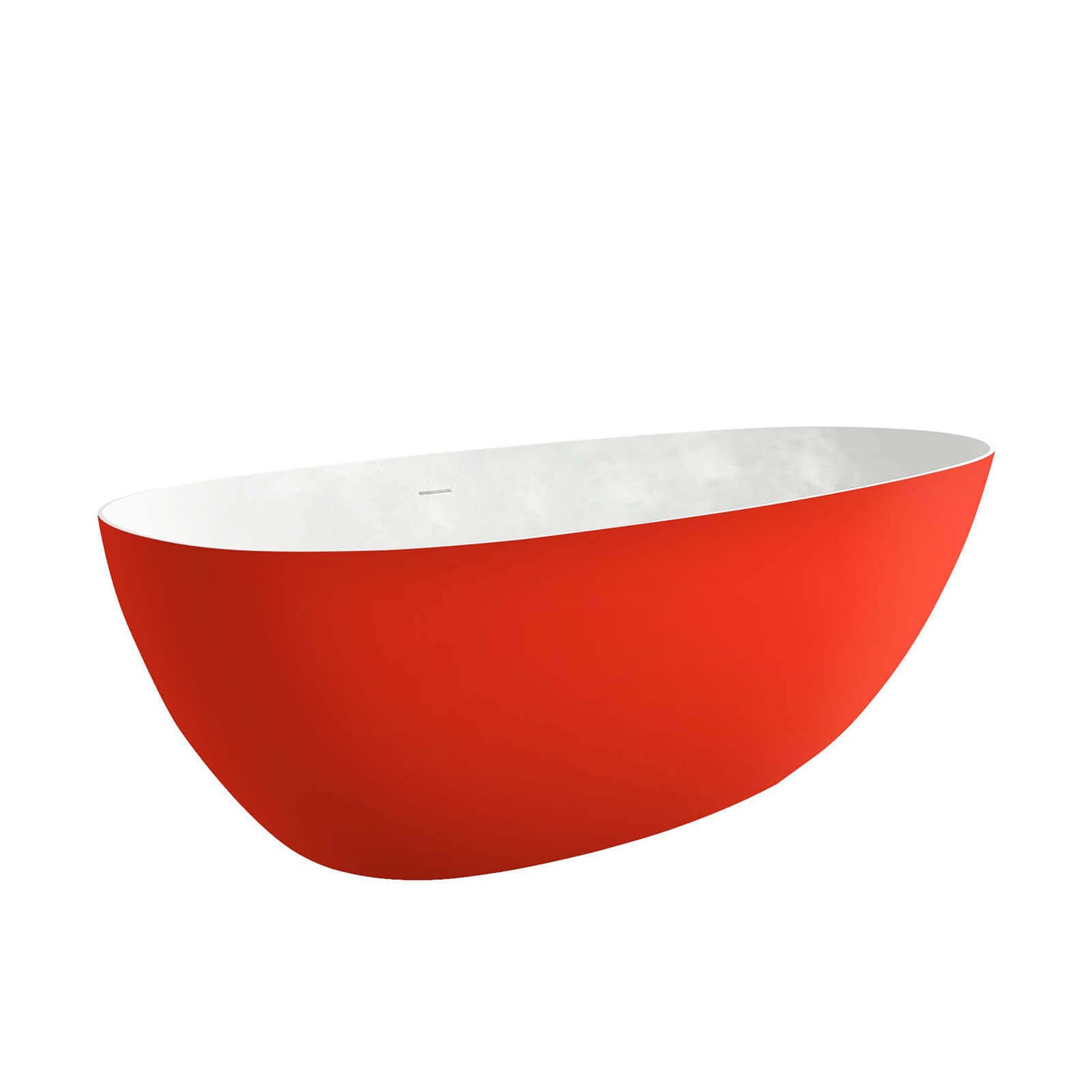 67 inch orange solid surface bathtub with modern design