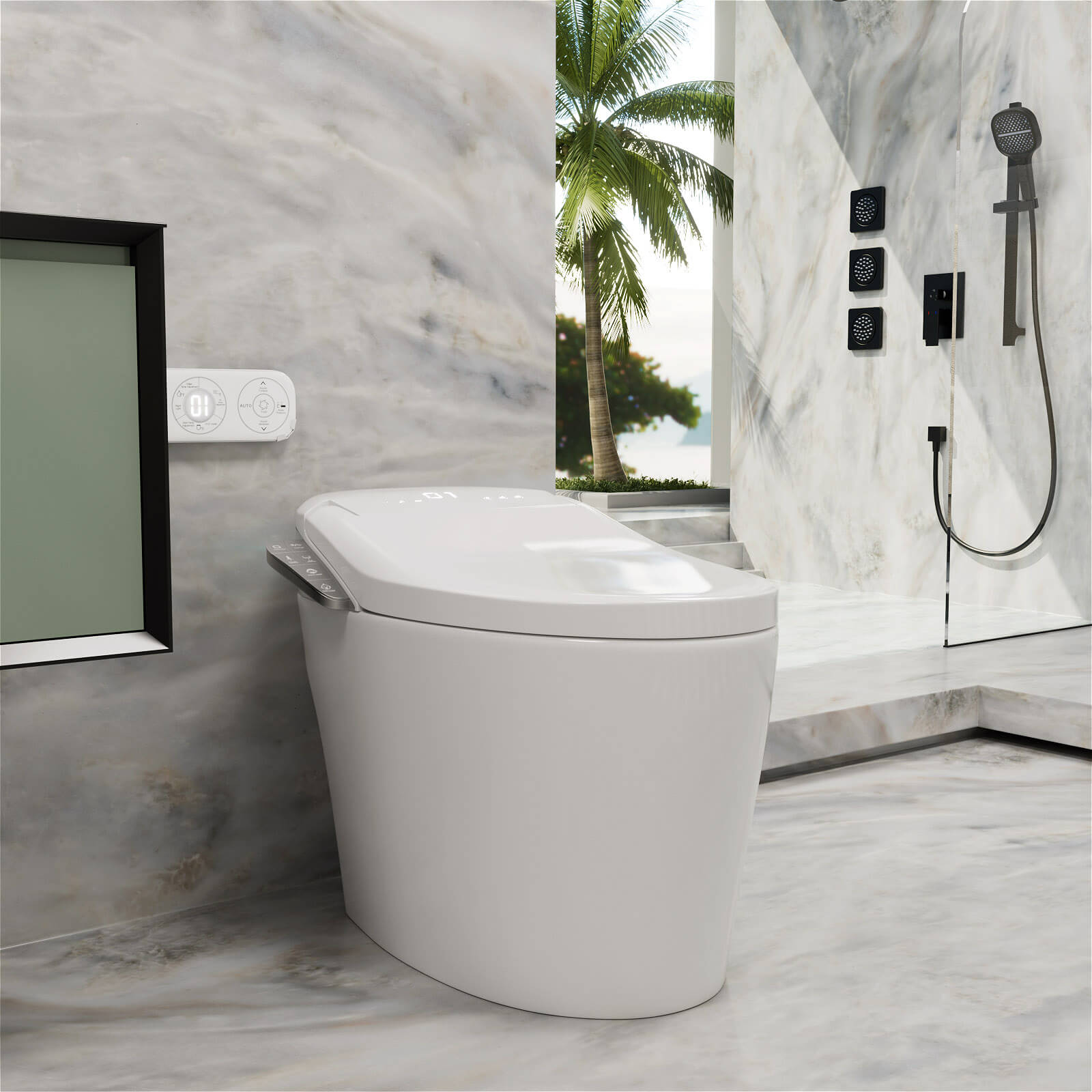 Smart Bidet Toilet with Elderly and Child Modes