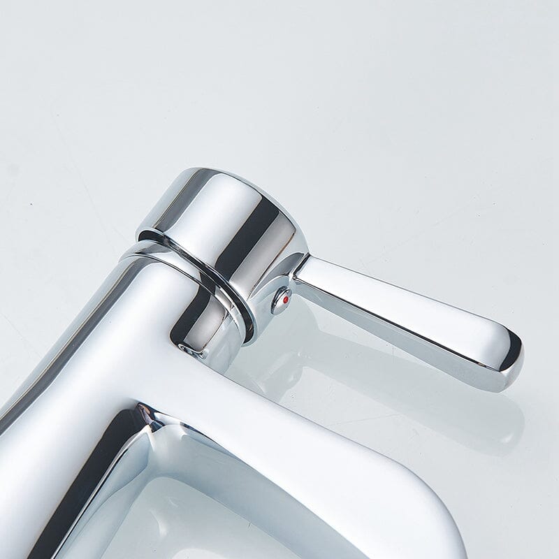 Waterfall Single Hole Single-Handle Low-Arc Bathroom Sink Faucet With Pop-up Drain Assembly