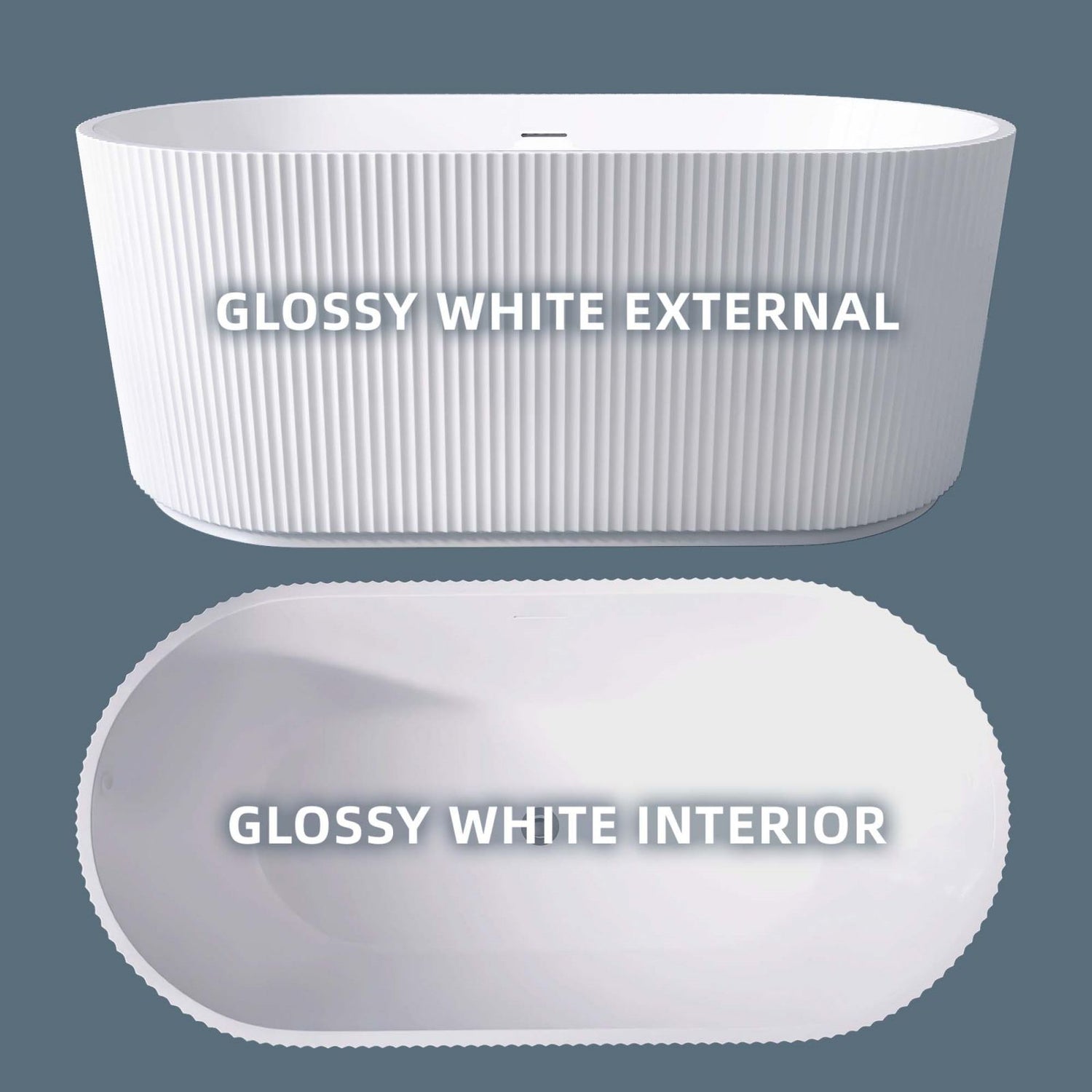 59&quot; Acrylic Grooved Deep Soaking Tub Finish Instructions