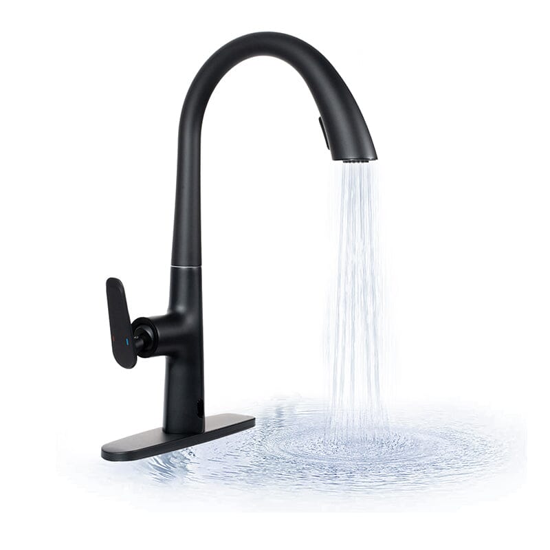 Giving Tree Kitchen Sensor High Arc Faucets Single Handle Pull Down