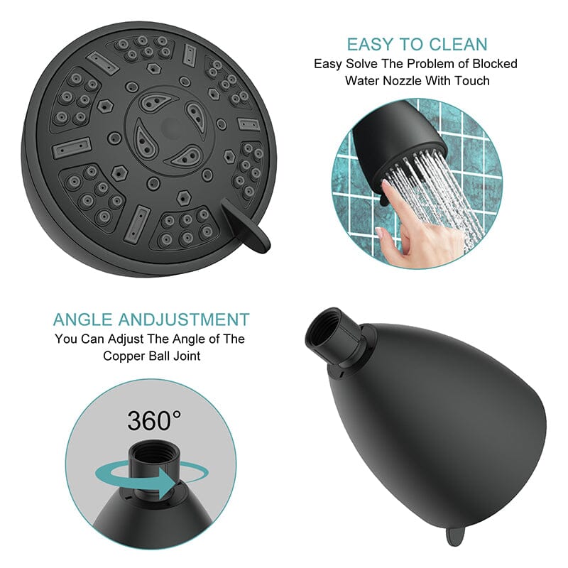 Giving Tree Filtered Shower Head Set with 8 Spray Mode