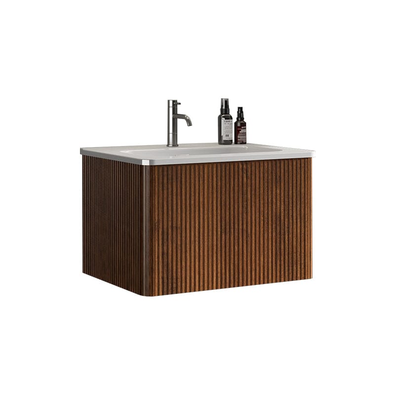 Giving Tree 24&quot; Wooden Striped Modern Bathroom Vanity with Sink, Wall-mounted