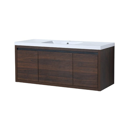 48-Inch Large Countertop Bathroom Vanity with Sink Floating Mount Soft-Close Drawers