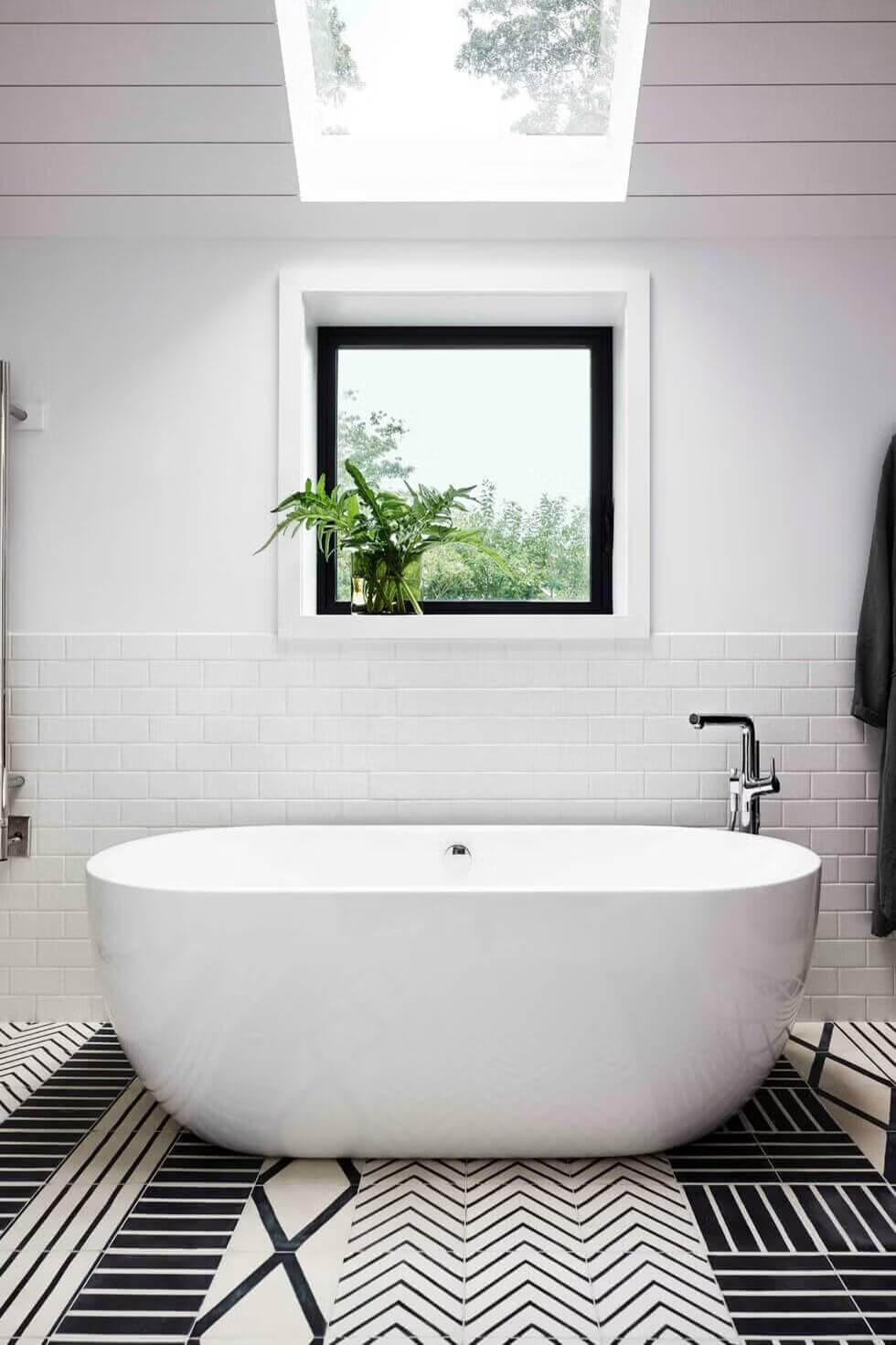 Add a skylight to your compact bathroom