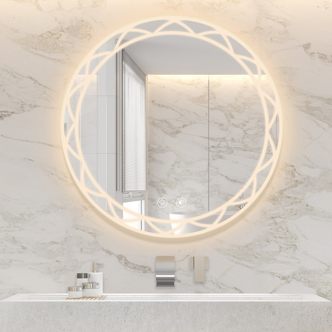 Anti FogRound LED Bathroom Mirror