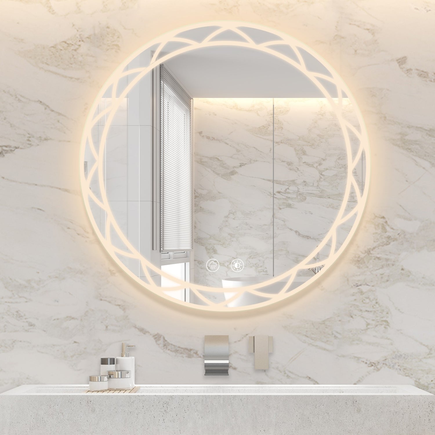 Anti FogRound LED Bathroom Mirror