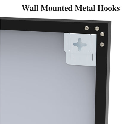 Black Mounted Metal Hooks