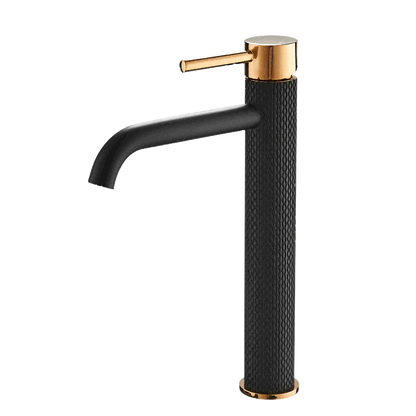 Black and Gold Cylinder Faucet