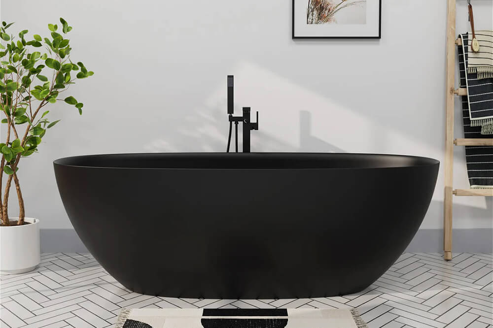 Black_matte_black_high-grade_solid_surface_bathtub