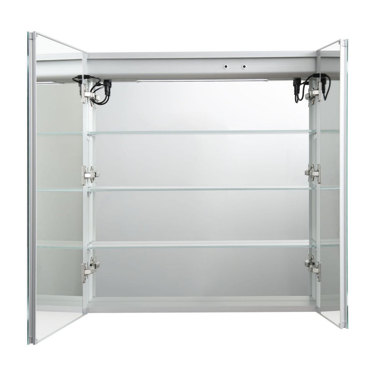 Blossom 36&quot;x32&quot; LED Cabinet 2Doors 3Glass Shelves