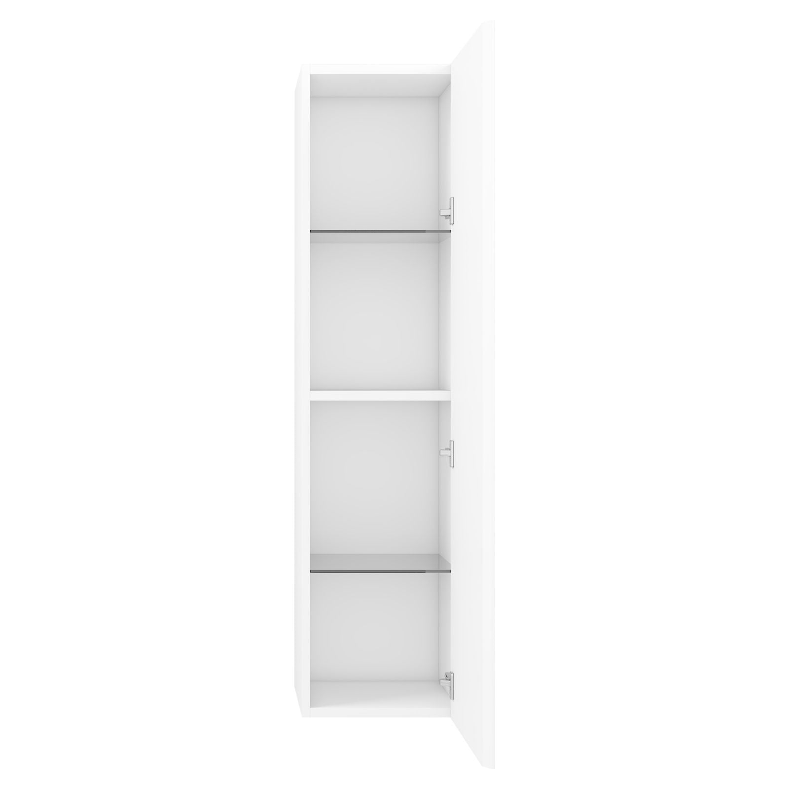 Blossom 48&quot; Wall-Hung Side Cabinet 1 Door 3 Shelves