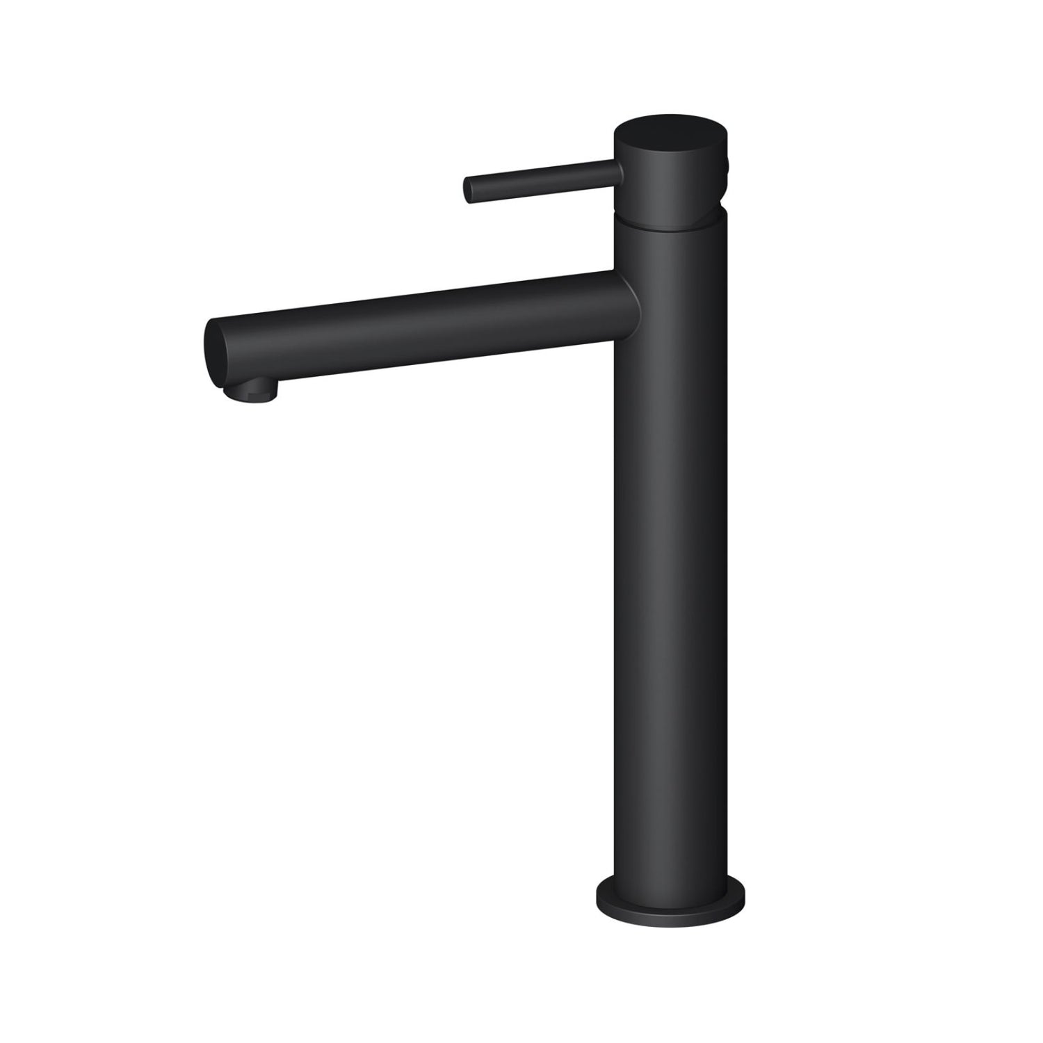 Blossom Long Cylinder Single Hole Faucet Black